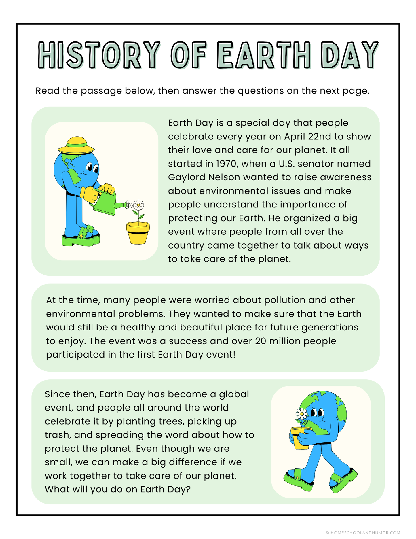 Earth Day Lessons and Activities