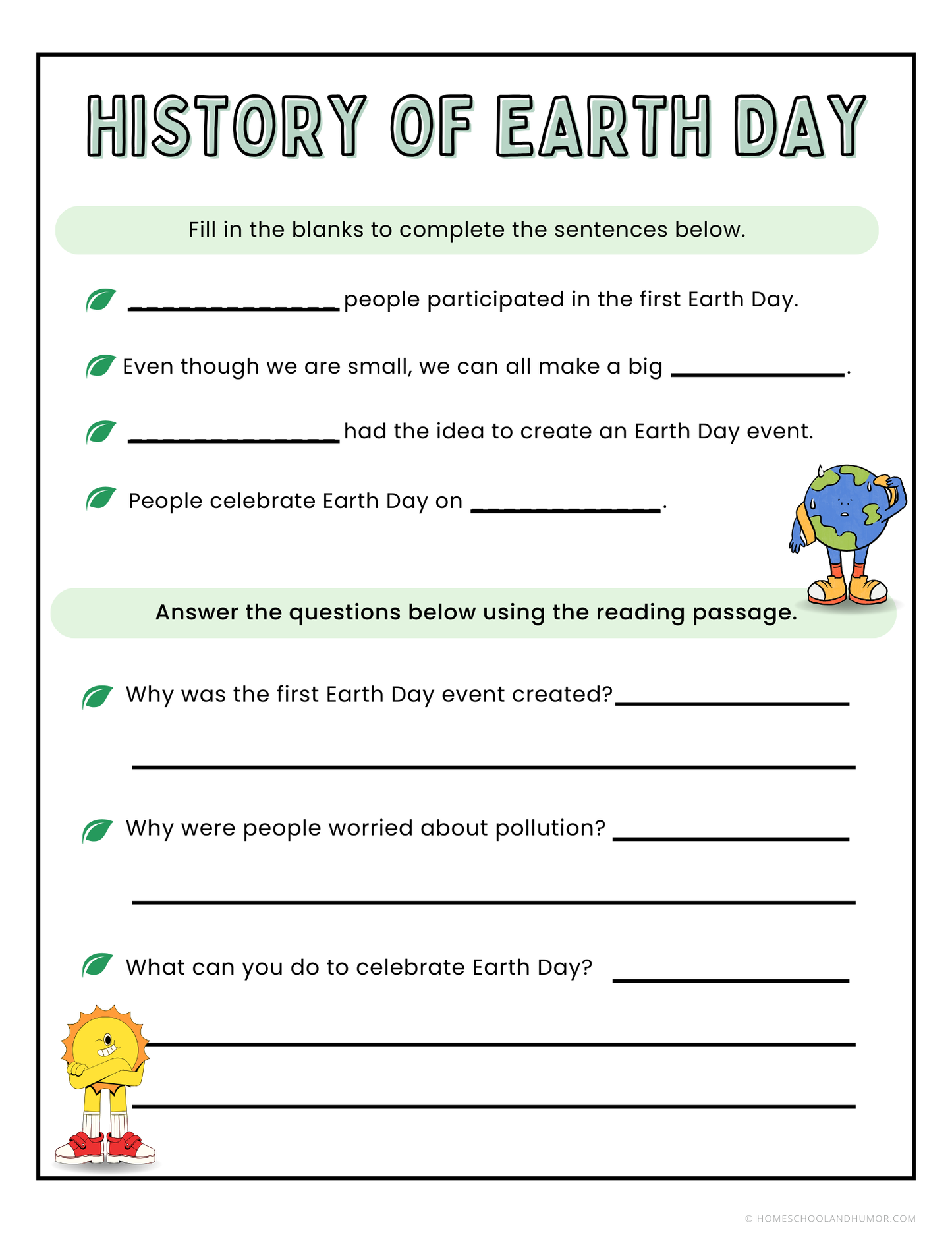 Earth Day Lessons and Activities