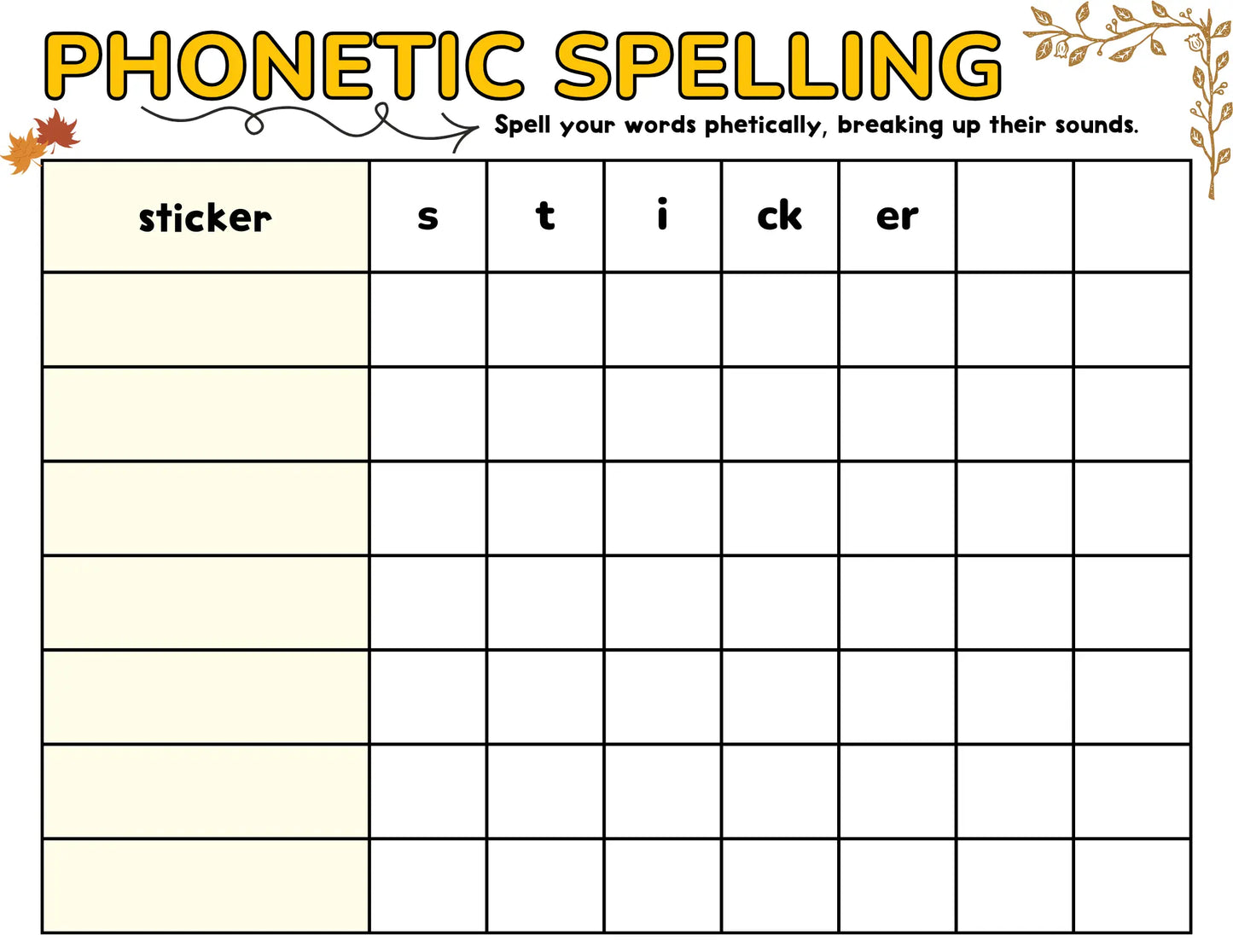 Spelling Word Work For ANY Spelling List (Gratitude Theme) Homeschool and Humor