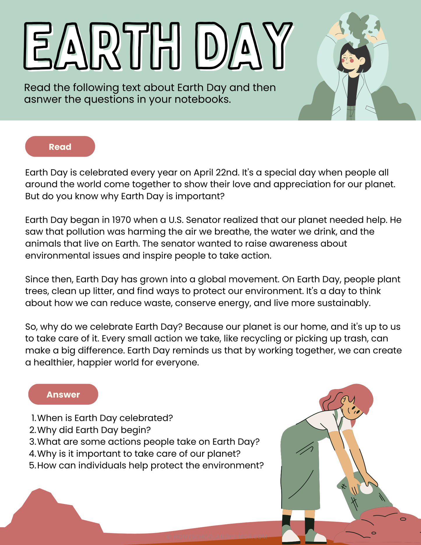 Earth Day Lessons and Activities