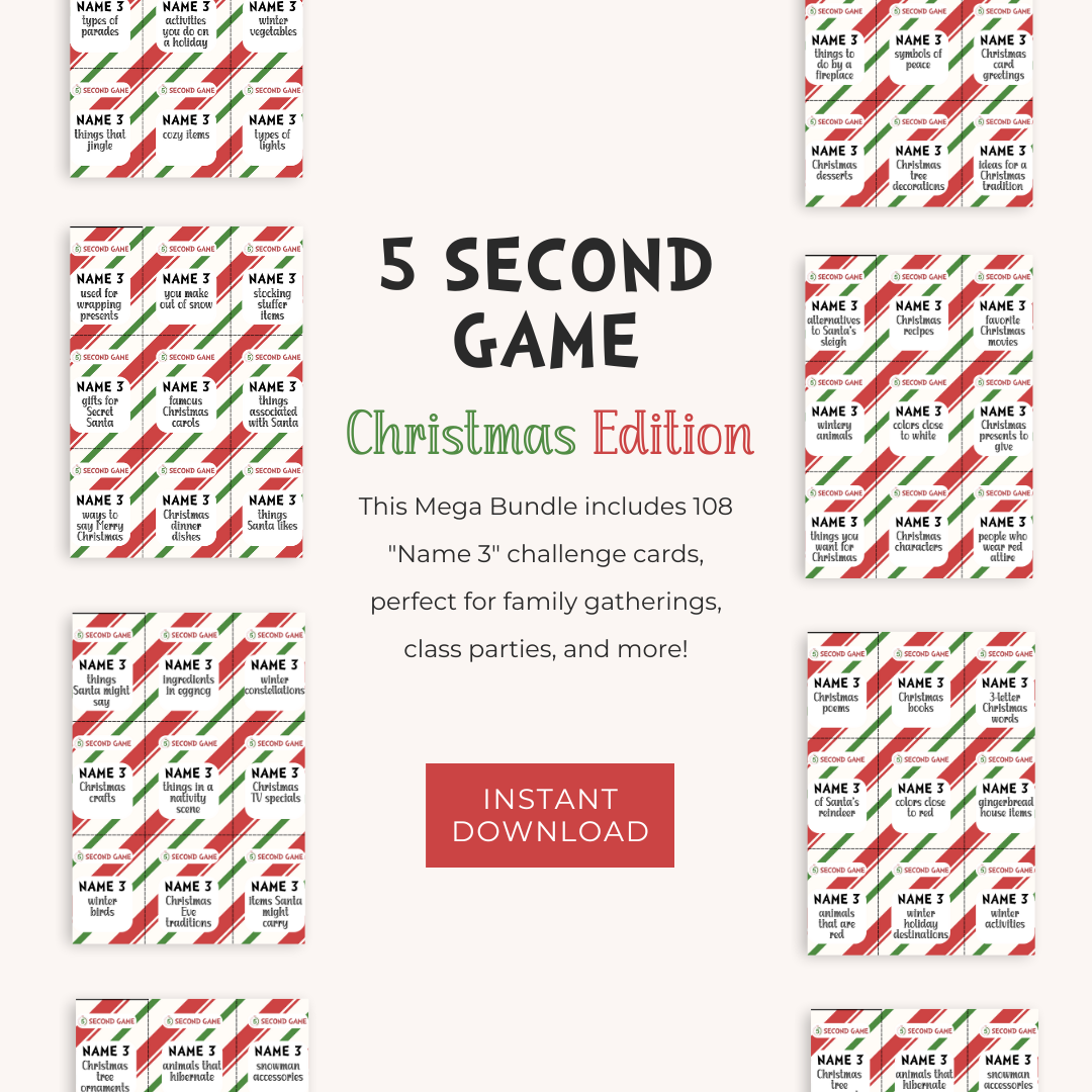 5 Second Game Christmas Edition | Christmas Party Games