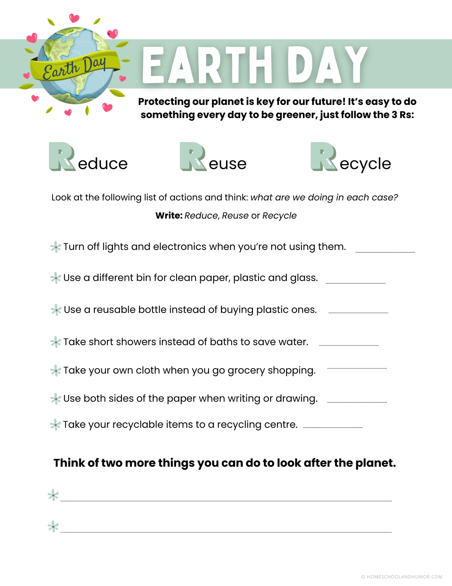 Earth Day Lessons and Activities