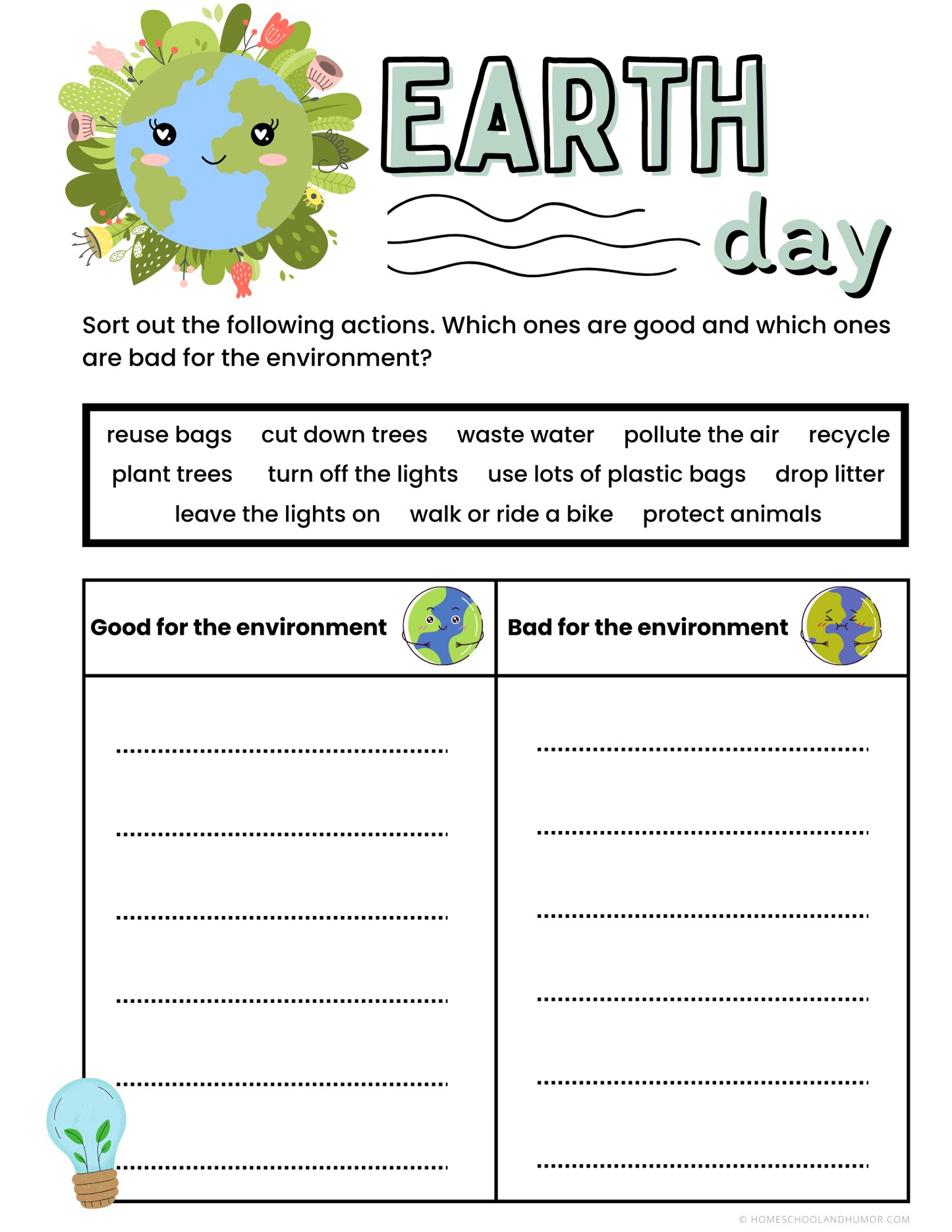 Earth Day Lessons and Activities