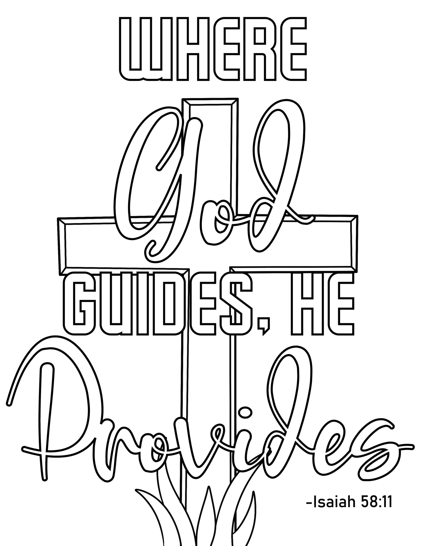 Walk by Faith Coloring Pages for Mom