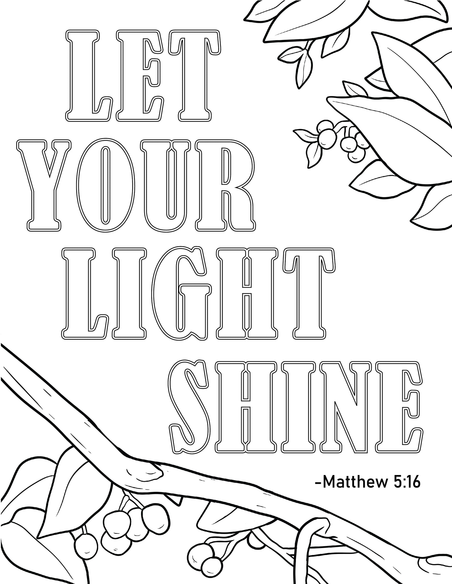 Walk by Faith Coloring Pages for Mom