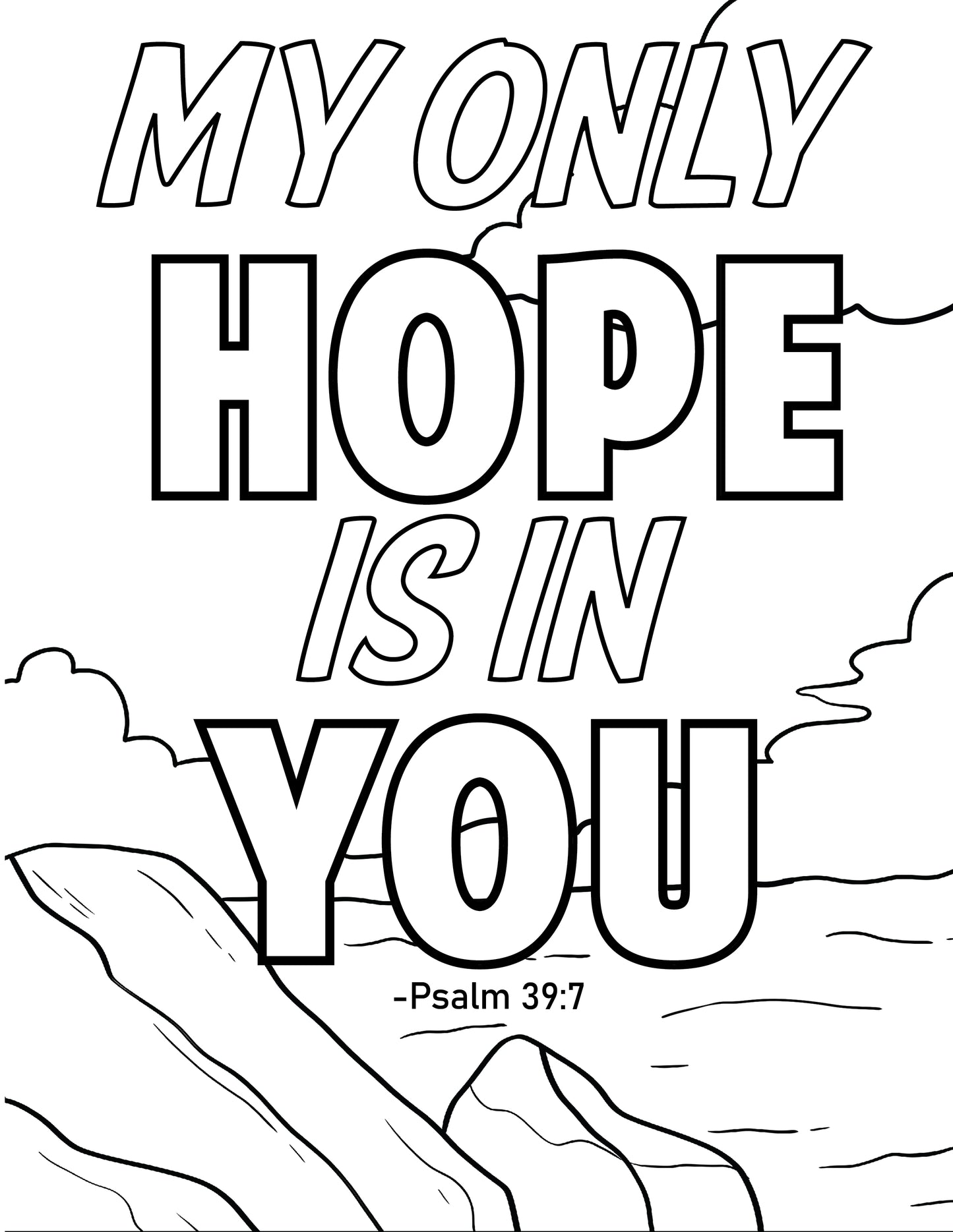 Walk by Faith Coloring Pages for Mom