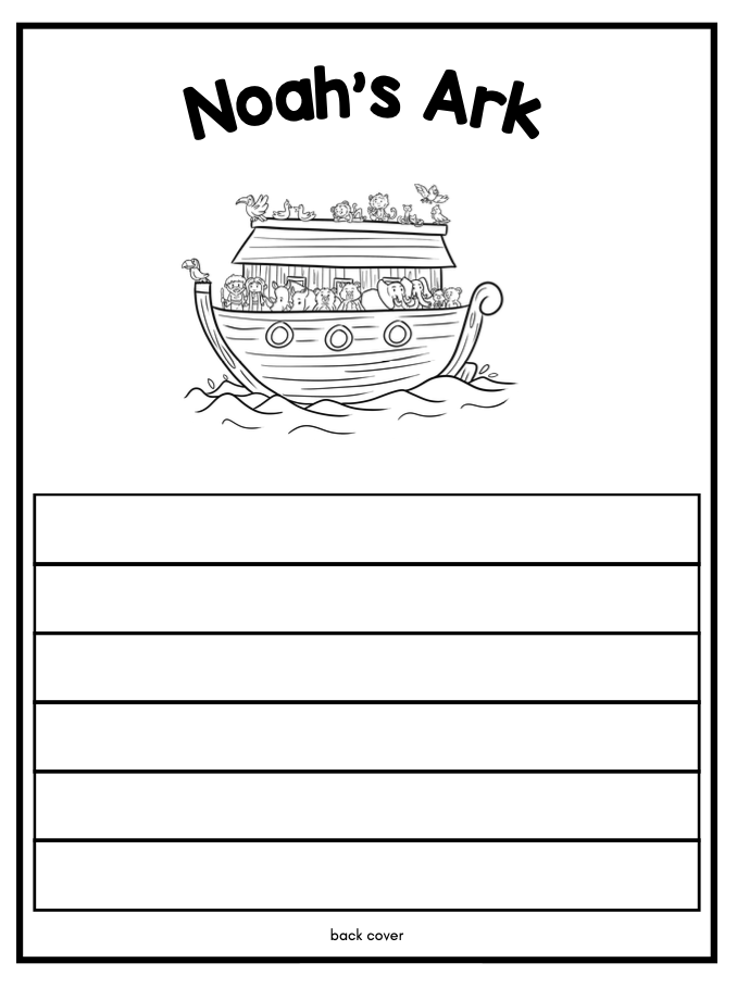 Noah's Ark Story Writing Book