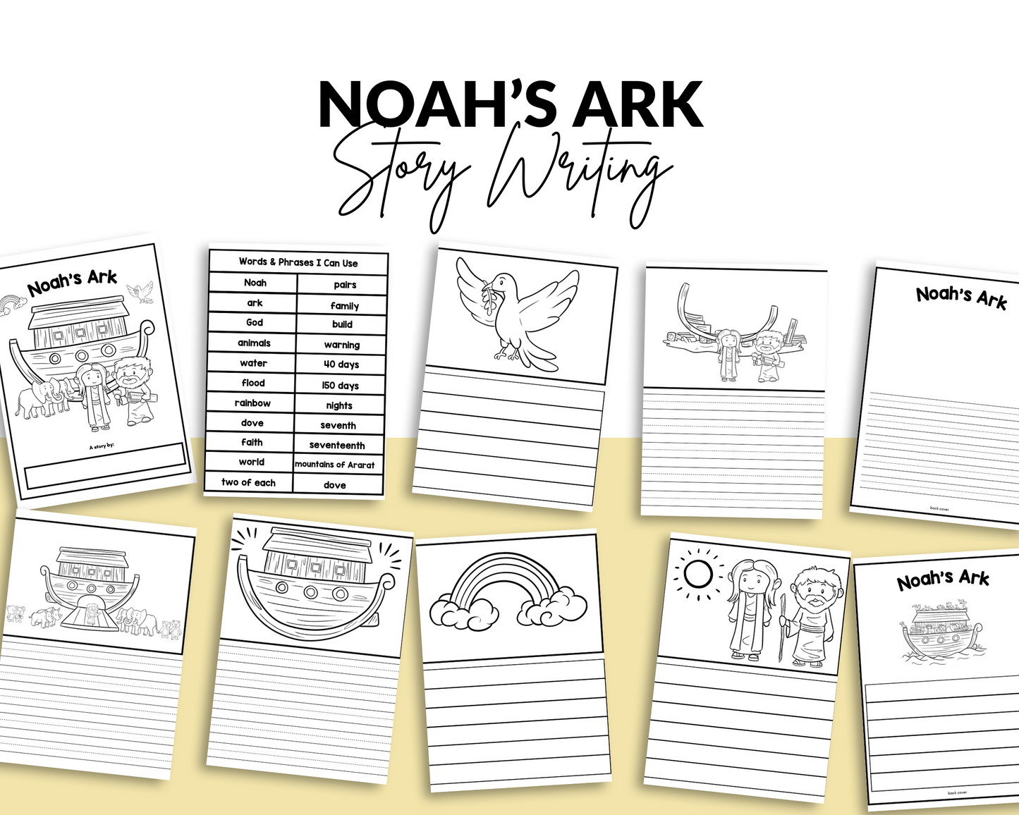 Noah's Ark Story Writing Book