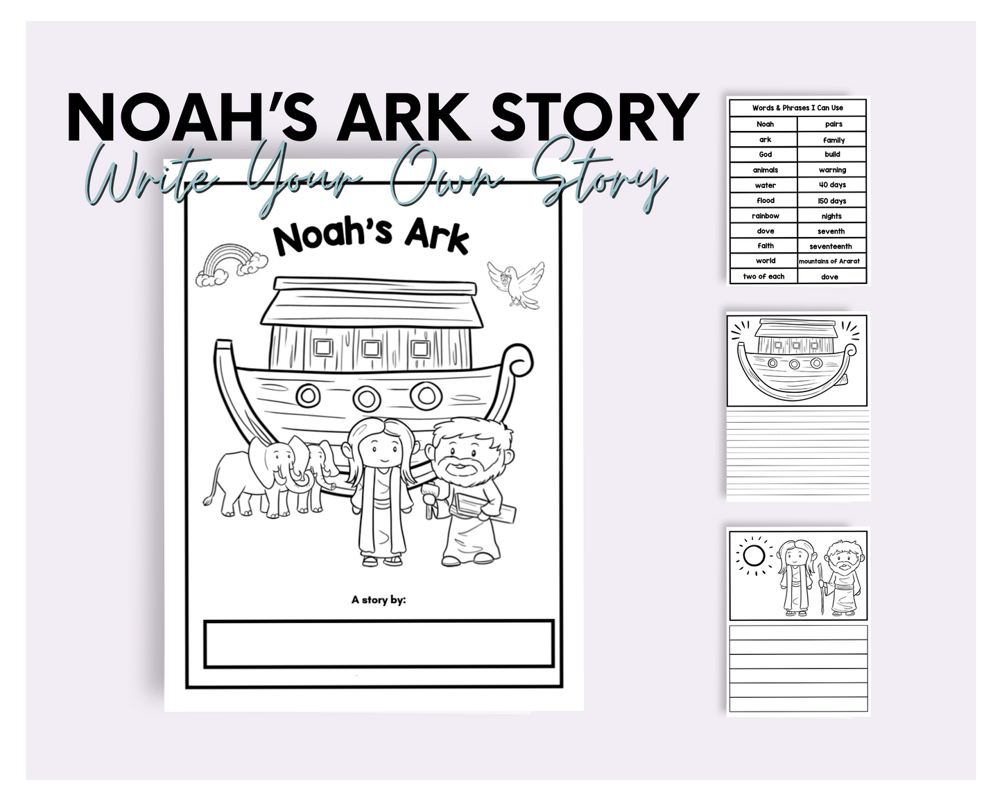 Noah's Ark Story Writing Book
