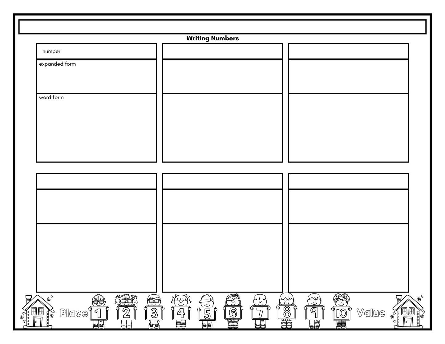 Place Value Houses Neighborhood Bundle