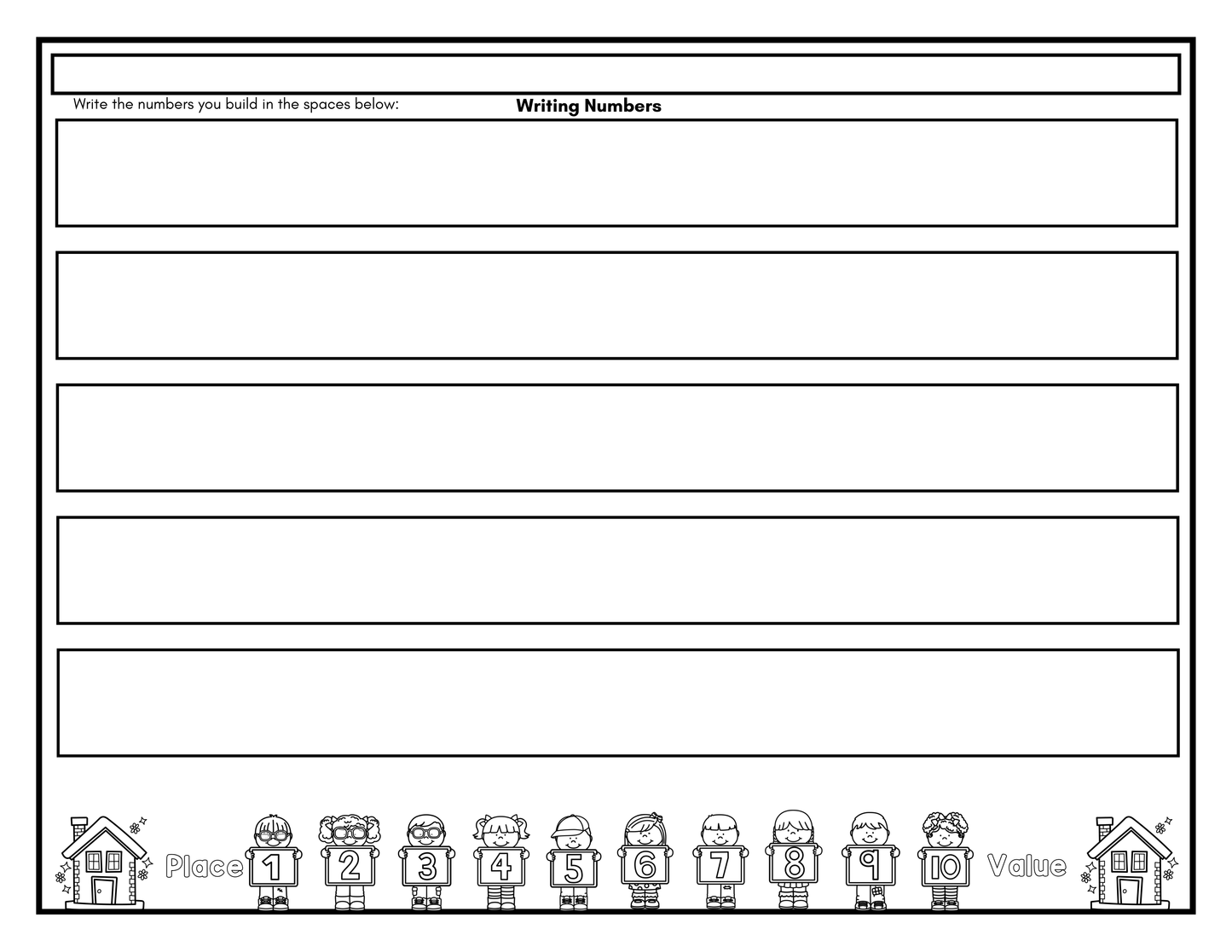 Place Value Houses Neighborhood Bundle