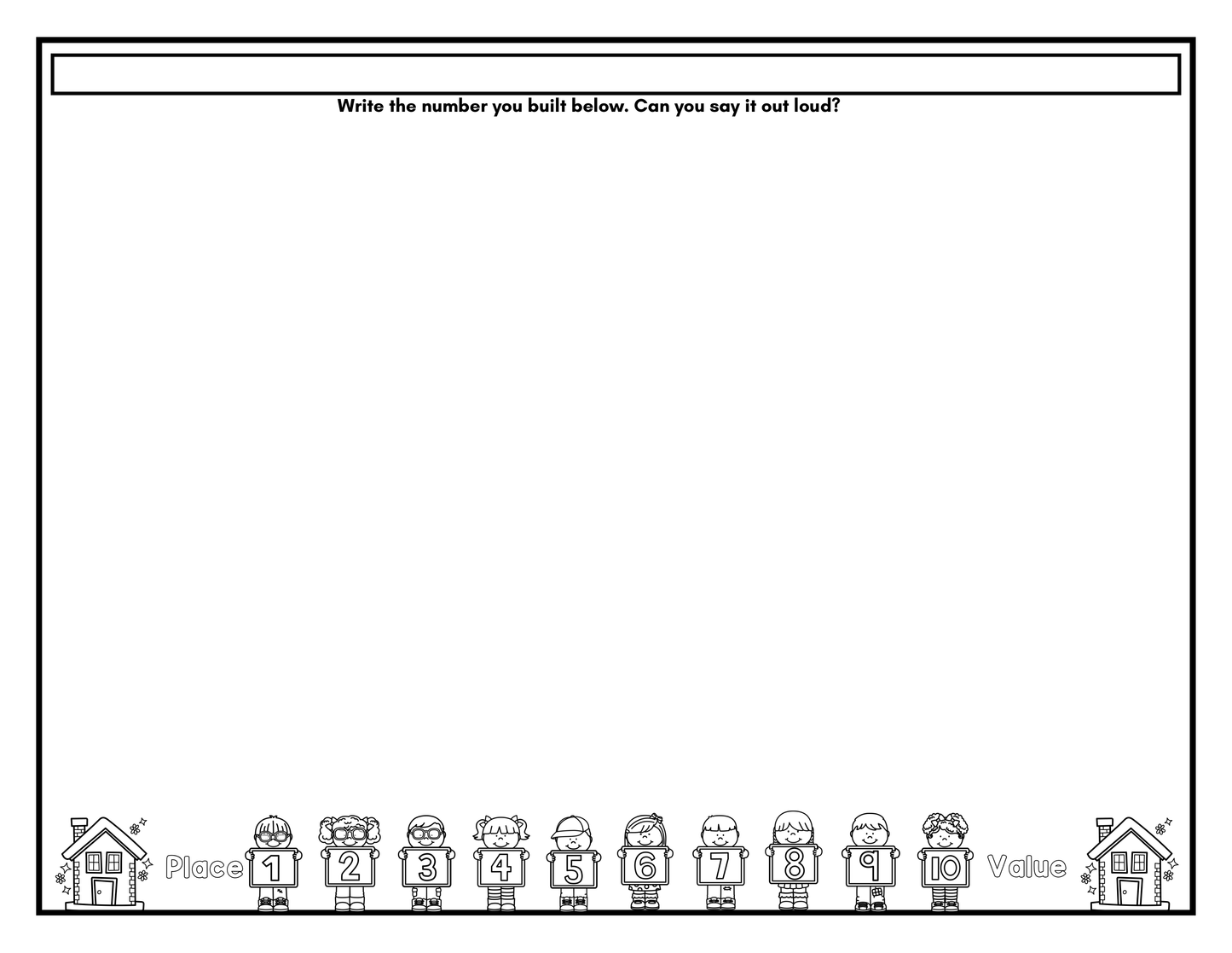 Place Value Houses Neighborhood Bundle