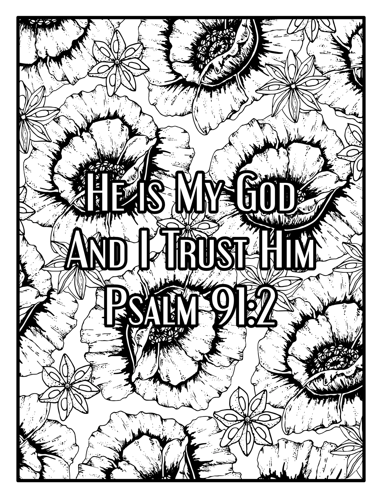 Books of Psalm & Proverbs Coloring Bible Verses for Moms