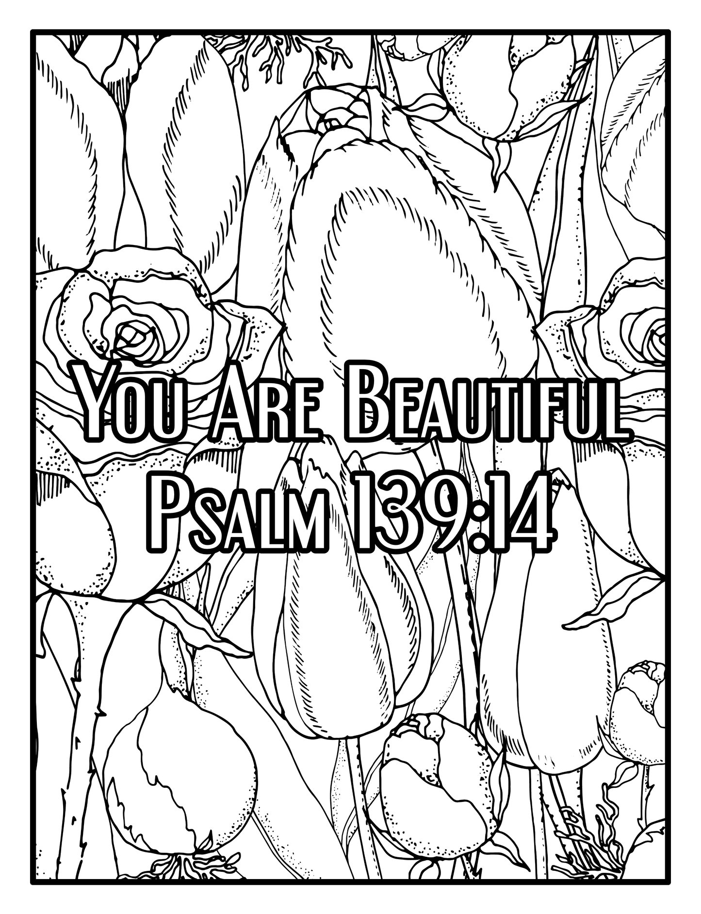 Books of Psalm & Proverbs Coloring Bible Verses for Moms
