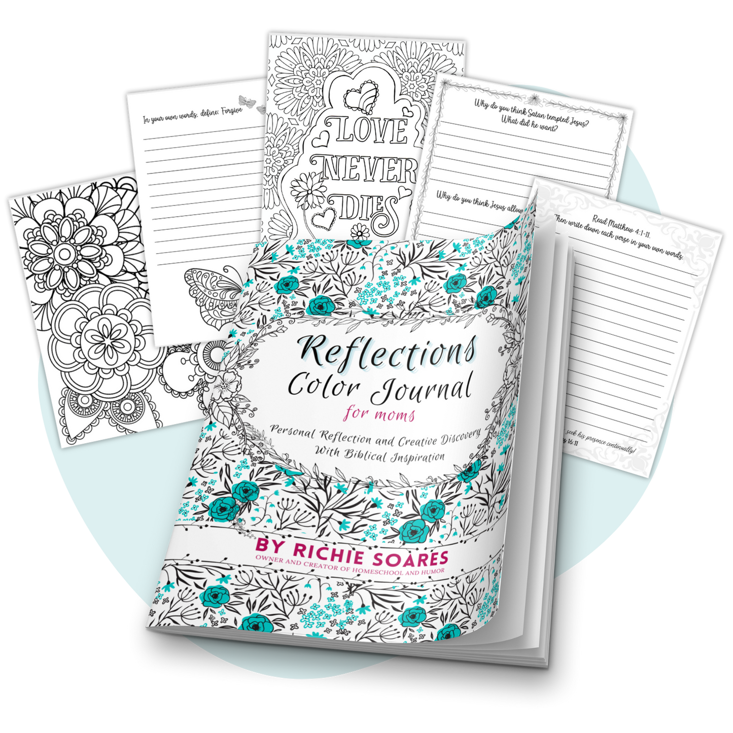Reflections Color Journal | Faith Coloring Book for Moms