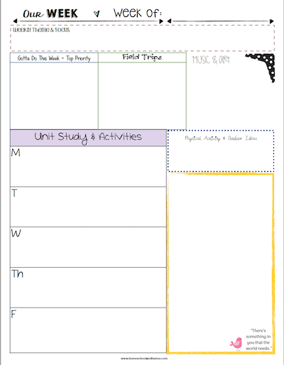 Morning Time Checklists + Loop Schedule