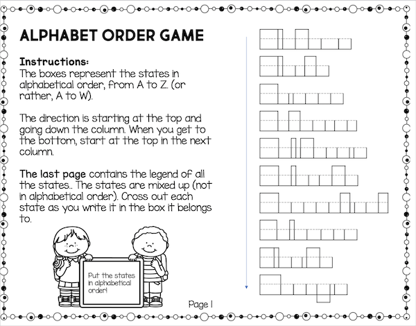 50 States Unit Study (PDF)