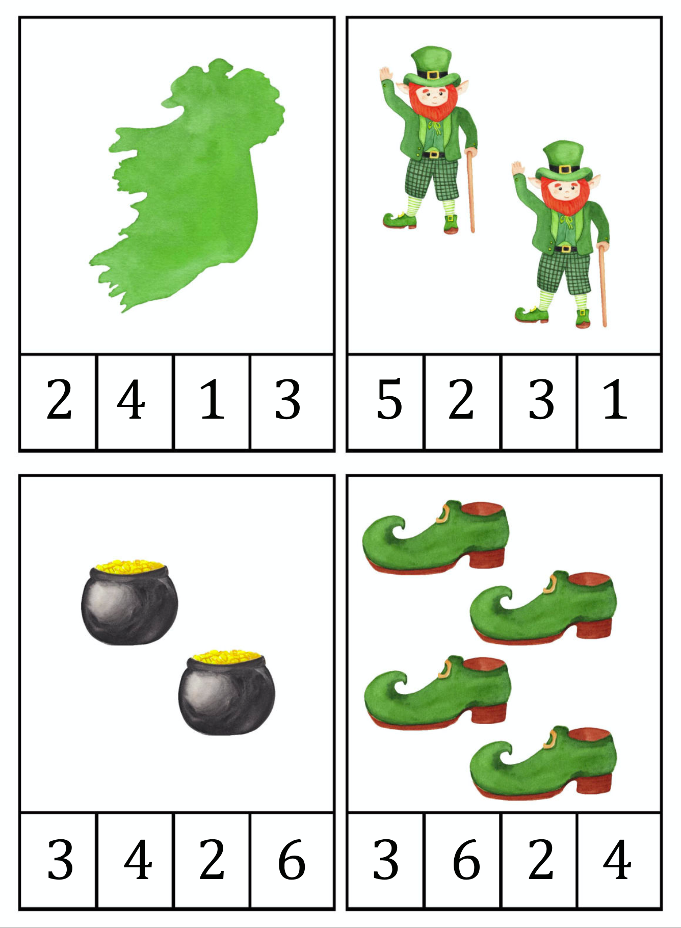 St. Patrick's Day Puzzles and Activities Printables