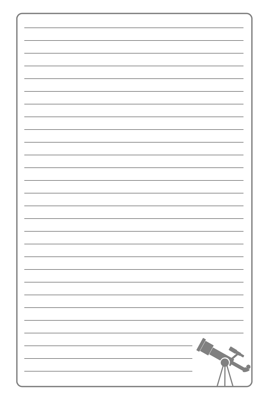 Astronomy Logbook for Teens