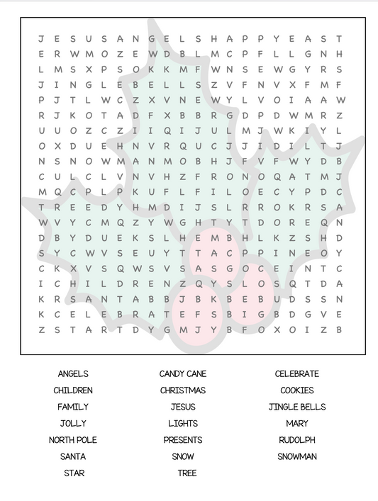 Christmas Word  Search