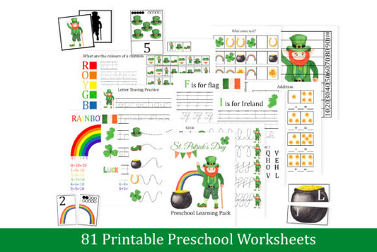 St. Patrick's Day Puzzles and Activities Printables