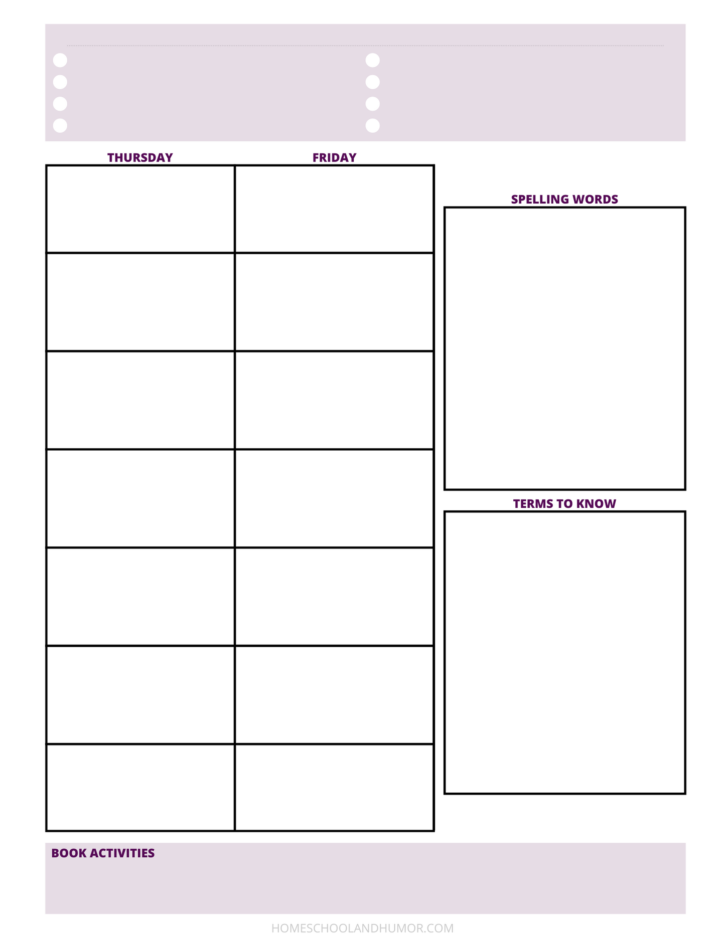 Maximum Unit Study Planner for Homeschool Unit Studies