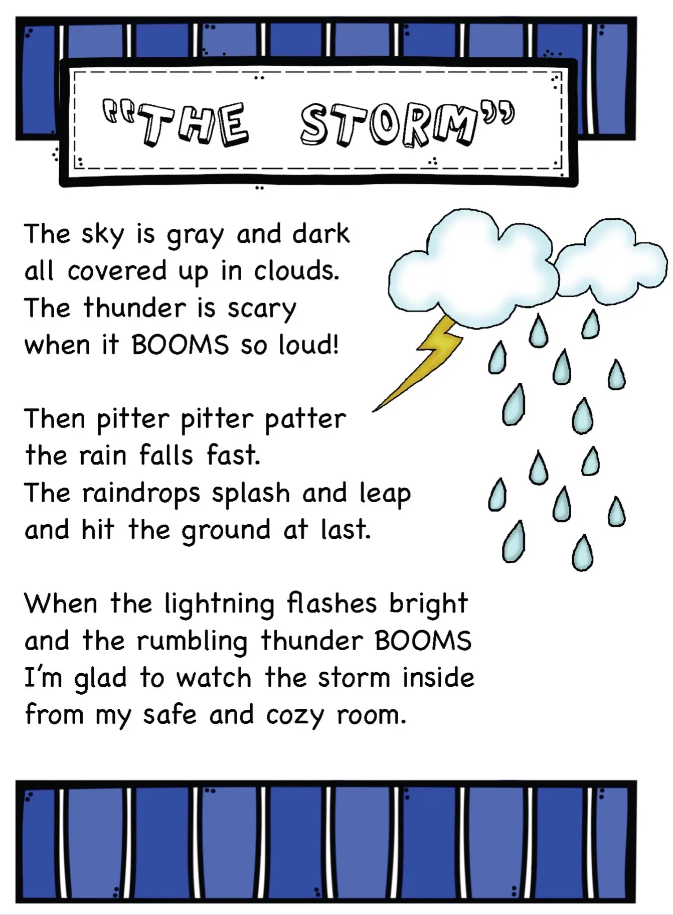 Weather Poetry Pack Homeschool and Humor