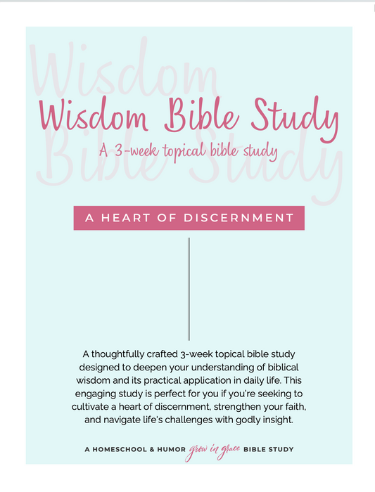 Wisdom Bible Study: 3-Week Interactive Bible Study (With Bible Study Notes)