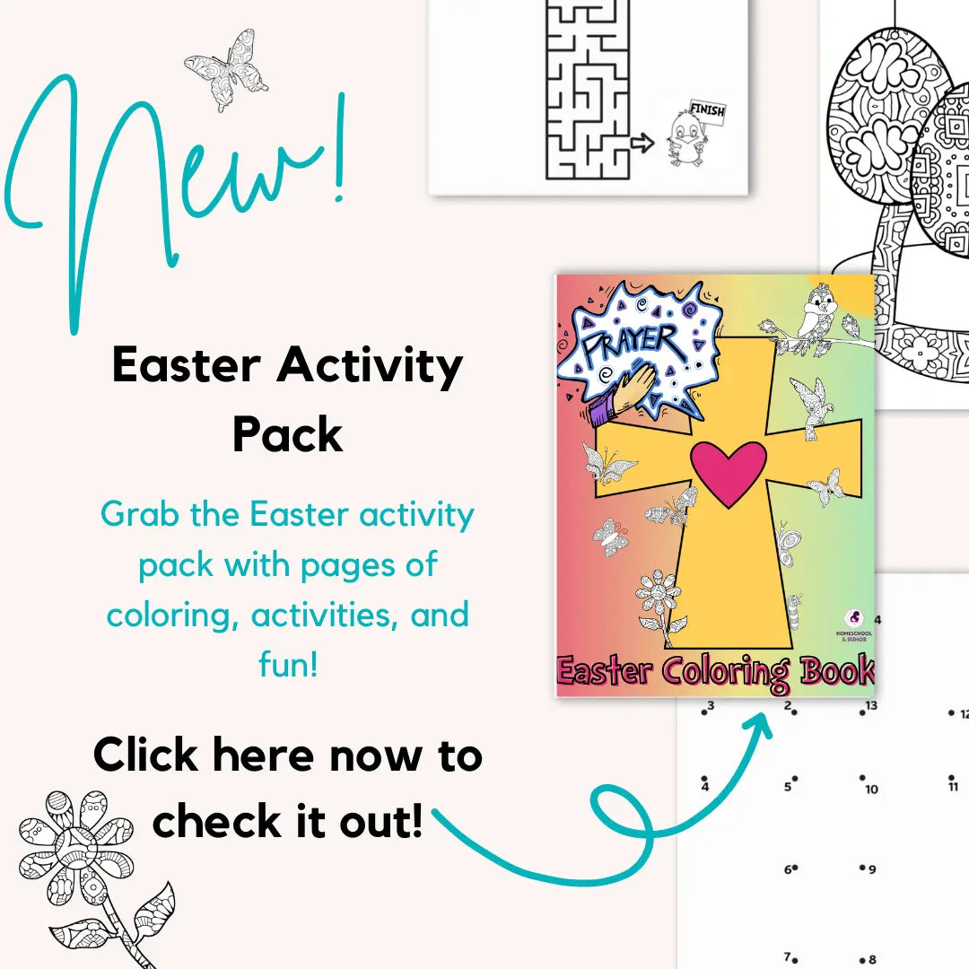 Easter Activity Pack For Kids Homeschool and Humor