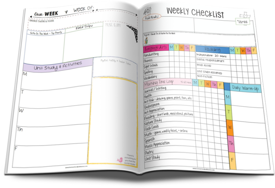 Morning Time Checklists + Loop Schedule