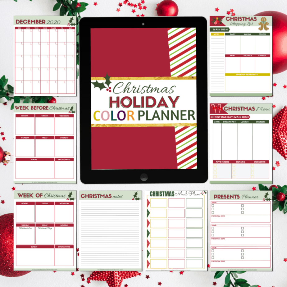 Christmas Holiday Color Planner