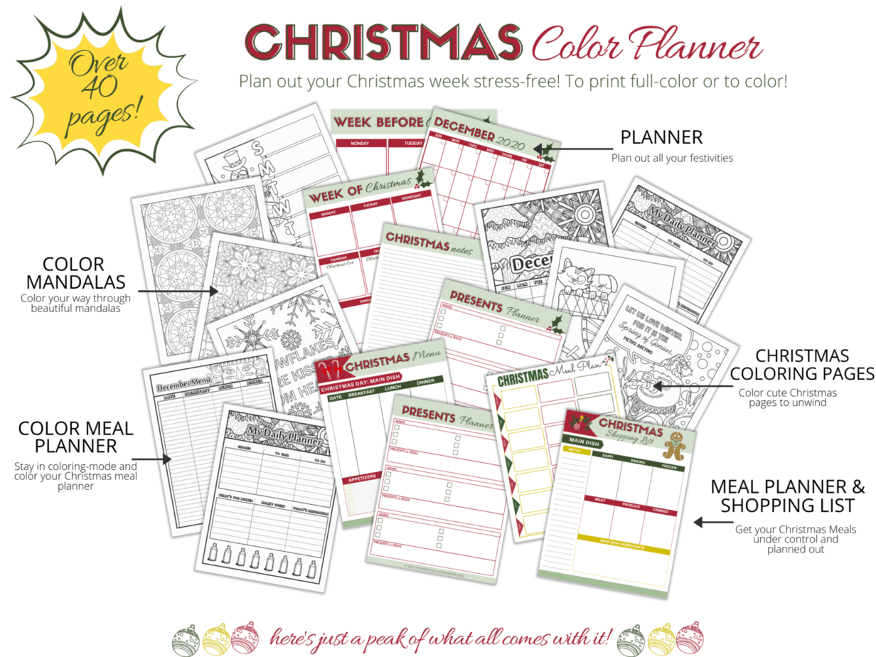 Christmas Holiday Color Planner