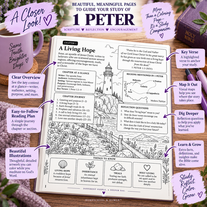 printable Bible study coloring pages for Christian homeschool