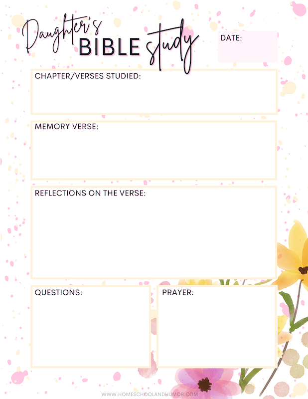 Mommy & Me Bible Study Journal (Digital Download)