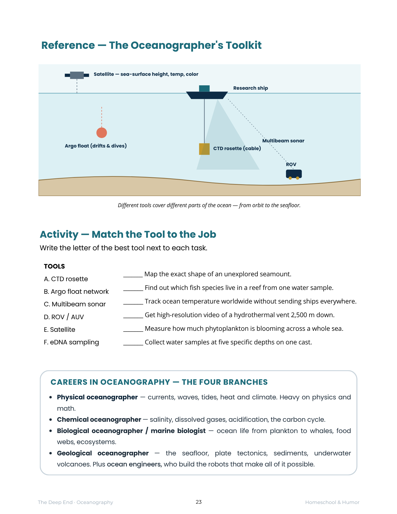 The Deep End: Oceanography Unit Study for Grades 6–12 - Homeschool and Humor
