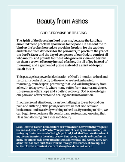 Beauty For Ashes Bible Lesson: What Does Beauty For Ashes Mean In The Bible