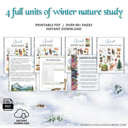 Tracks in the Snow: A Winter Nature Study For Homeschoolers