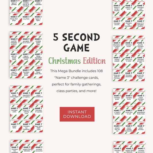 5 Second Game Christmas Edition | Christmas Party Games