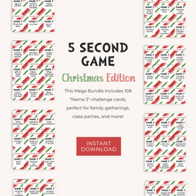 Load image into Gallery viewer, 5 Second Game Christmas Edition | Christmas Party Games