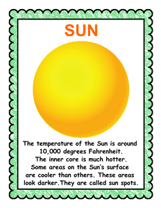 Planet Fun Fact Cards