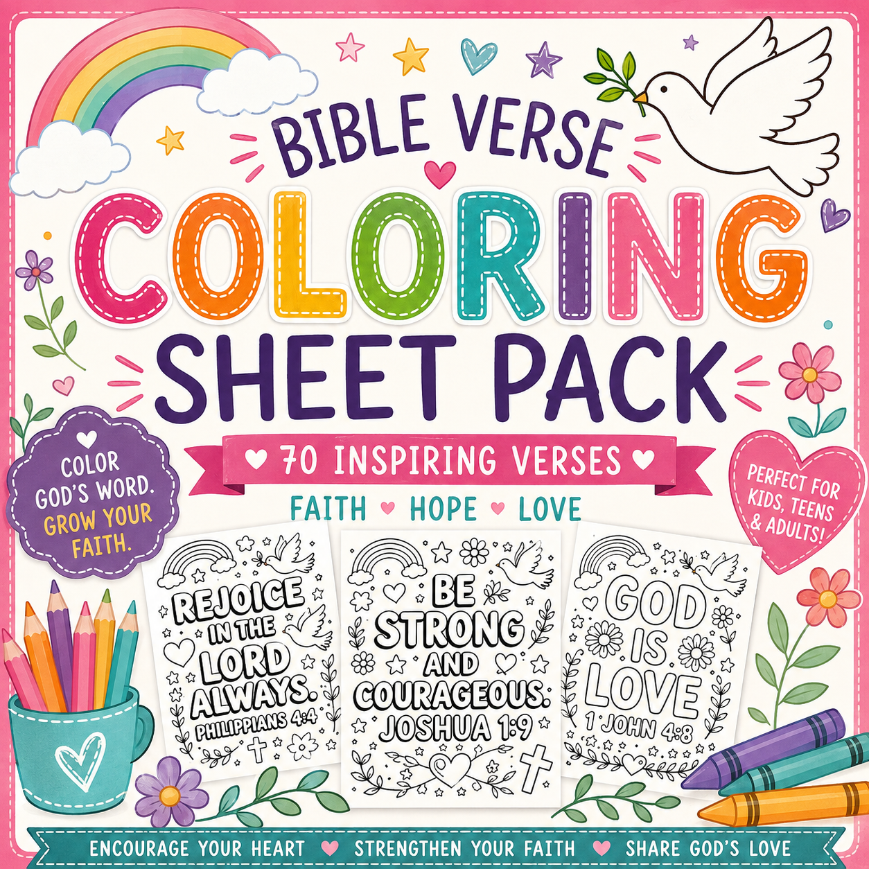 Bible Verse Coloring Pages