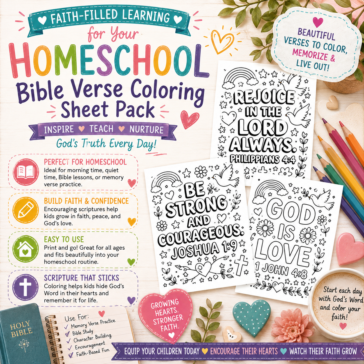 Bible Verse Coloring Pages