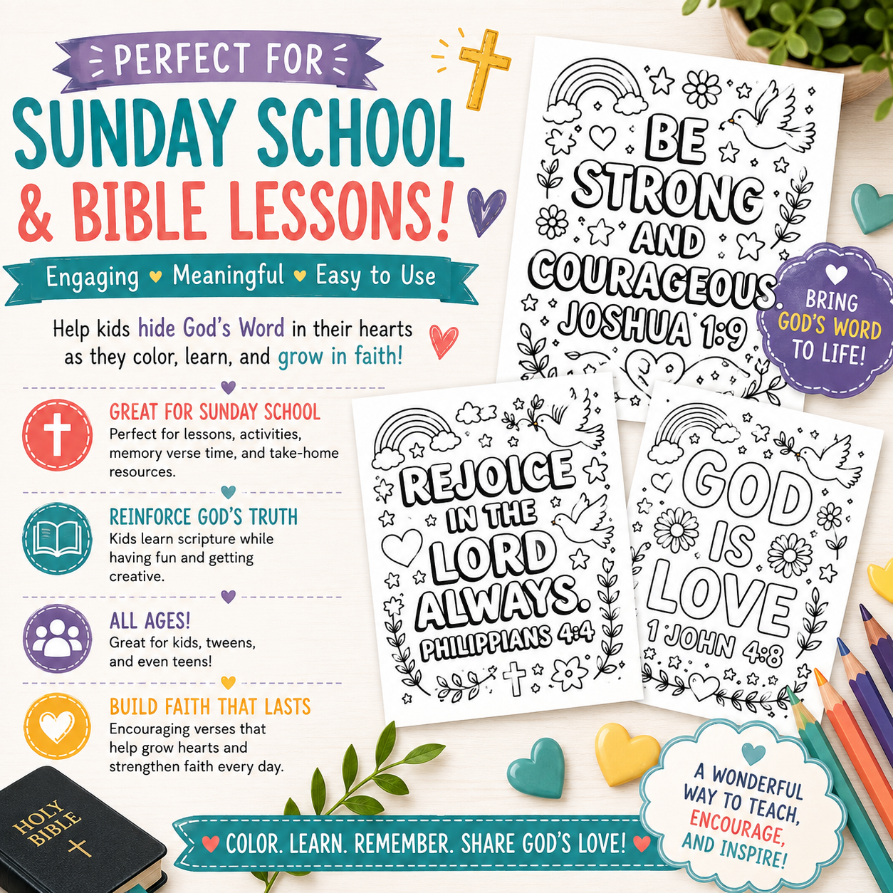 Bible Verse Coloring Pages
