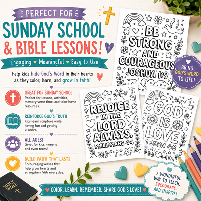 Bible Verse Coloring Pages