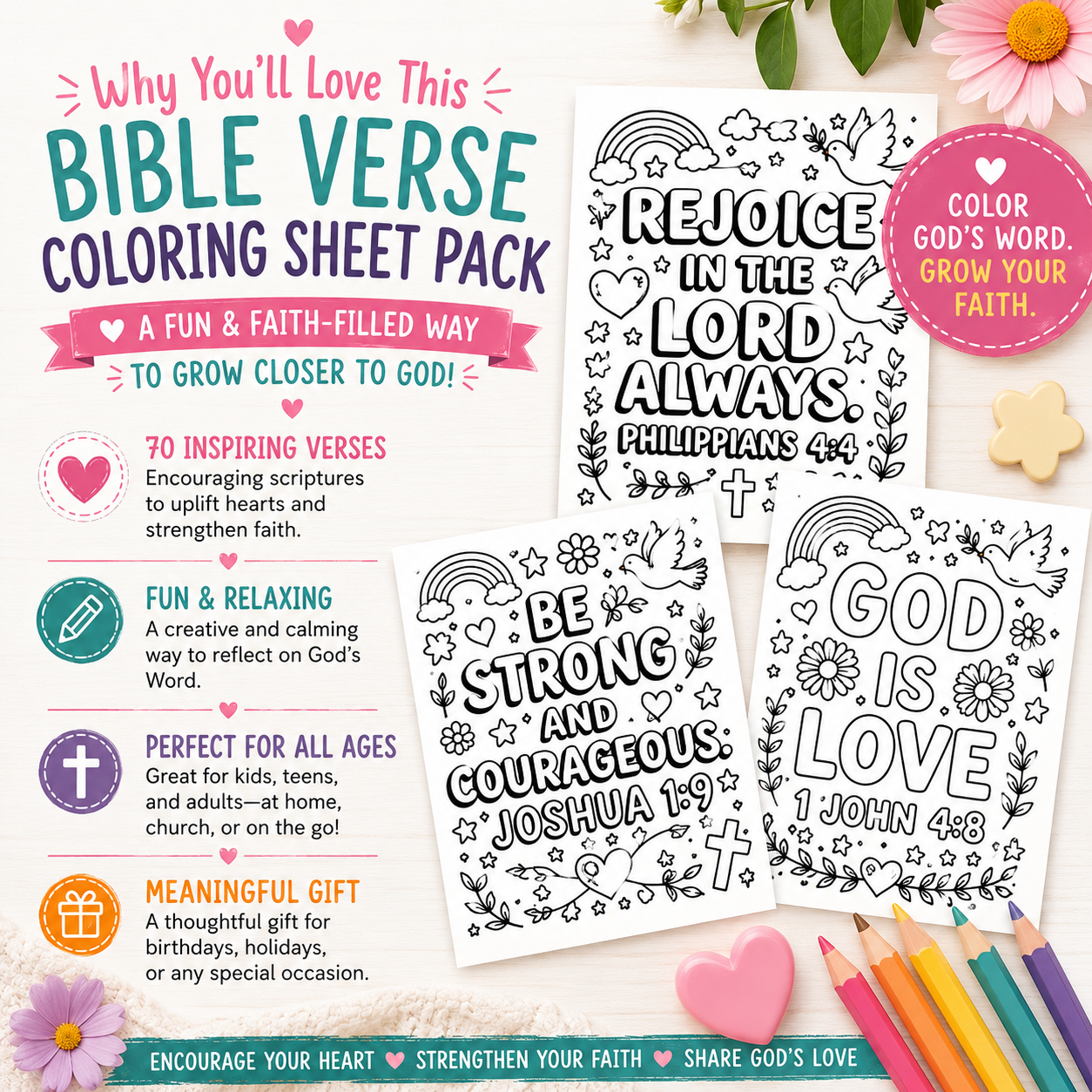 Bible Verse Coloring Pages
