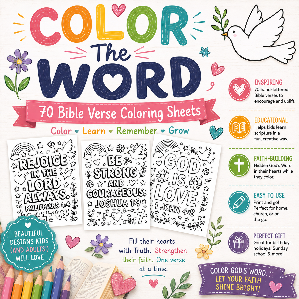 Bible Verse Coloring Pages