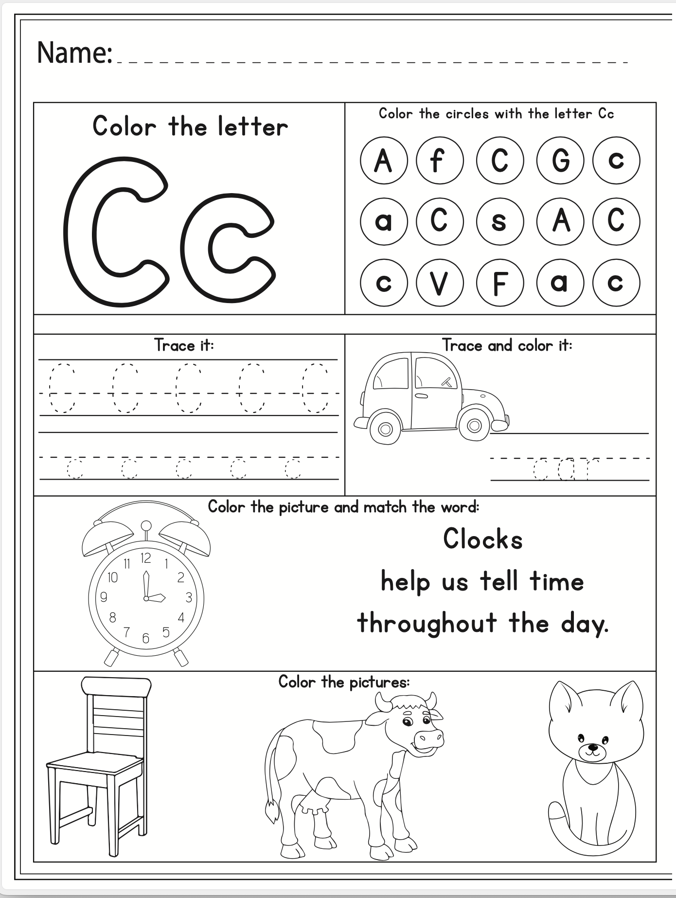 Letters and Sounds Recognition and Assessment
