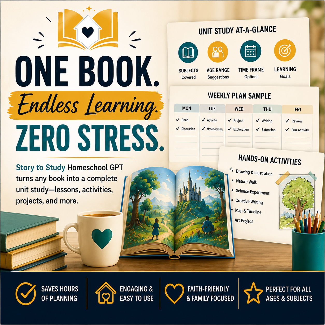 Book to Unit Study Converter GPT Homeschool and Humor