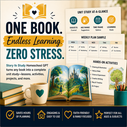 Book to Unit Study Converter GPT Homeschool and Humor