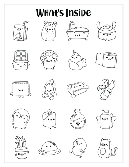 How To Draw 101 Cute Stuff Homeschool Art Drawing Book